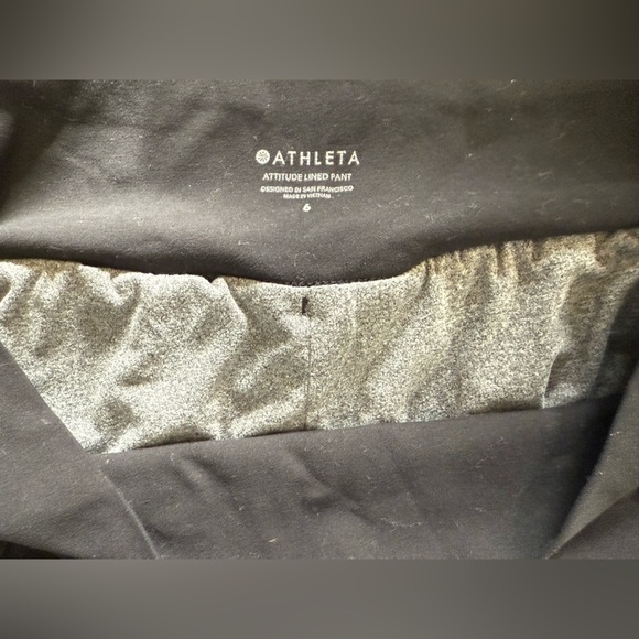 Athleta Women’s Black Attitude Lined Pants - Size 6 - Picture 6 of 8